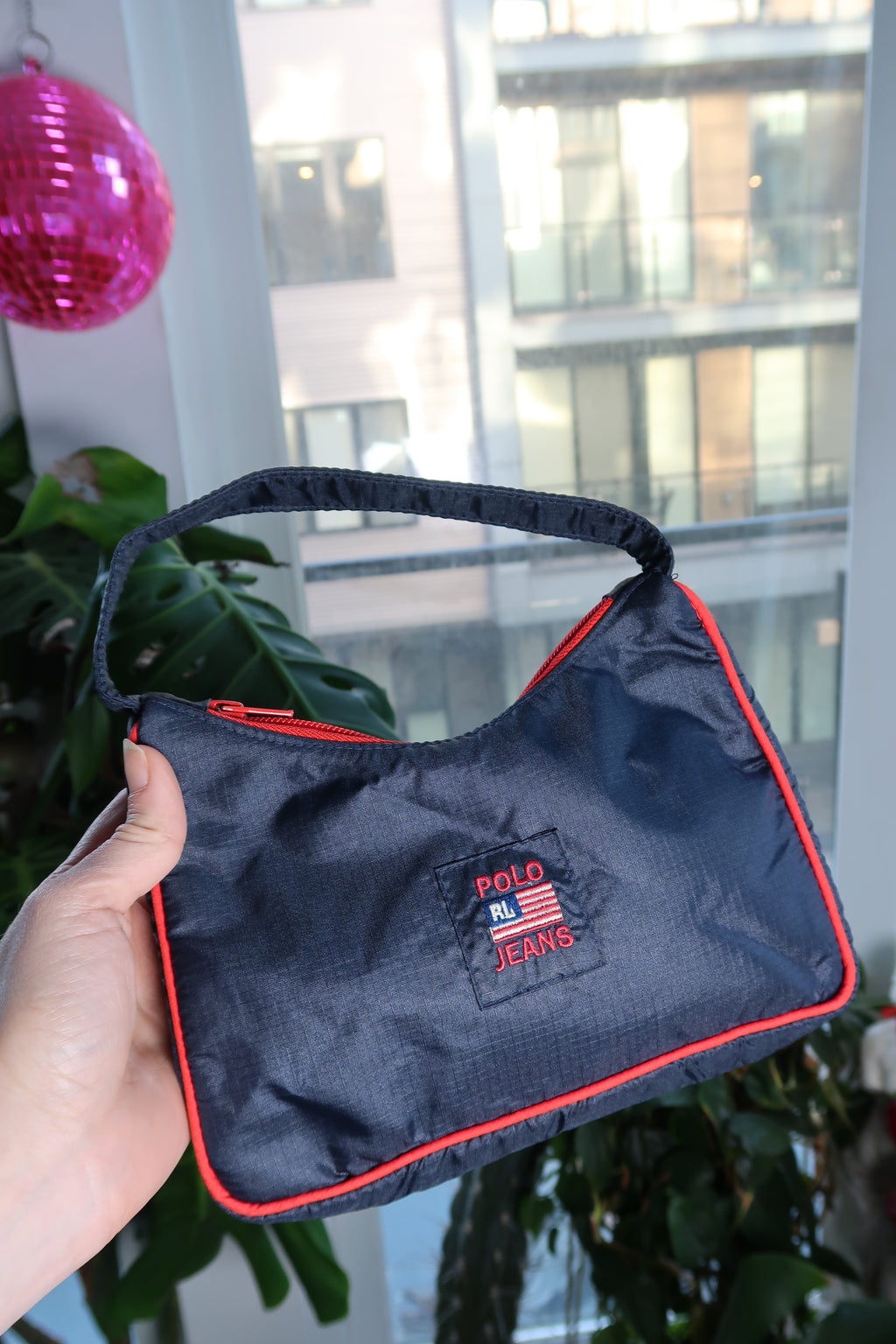 Vintage 2000s Polo Jeans Nylon Shoulder Bag