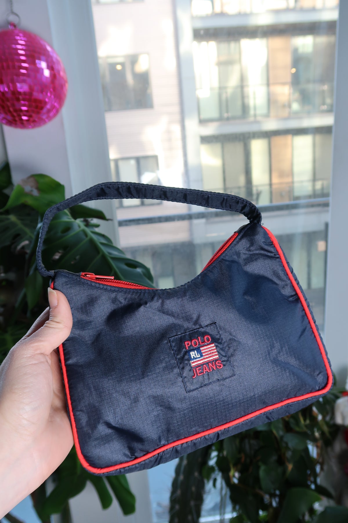 Vintage 2000s Polo Jeans Nylon Shoulder Bag