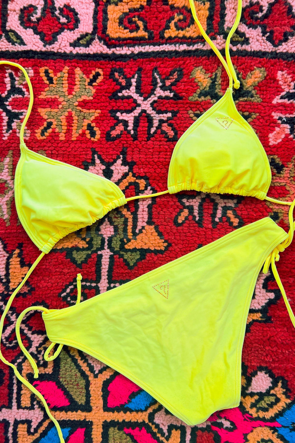 Vintage 2000s Guess Yellow Bikini Set