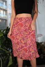 Load image into Gallery viewer, Vintage 2000s Pink Paisley Midi Skirt
