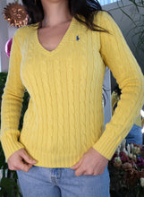 Load image into Gallery viewer, Vintage 2000s Ralph Lauren Cable Knit V Neck Sweater
