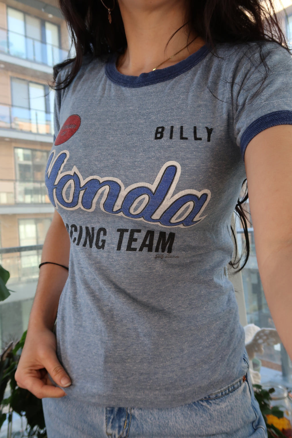 Vintage Honda Racing Team Ringer Tee