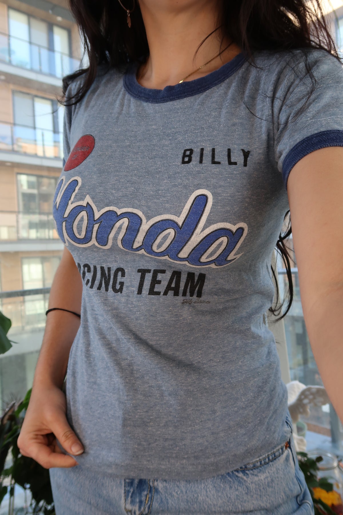 Vintage Honda Racing Team Ringer Tee