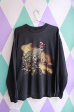 Load image into Gallery viewer, Men's black long sleeve band t-shirt by Elektra Vintage featuring vintage 1998 Korn “Follow the Leader” graphic design.
