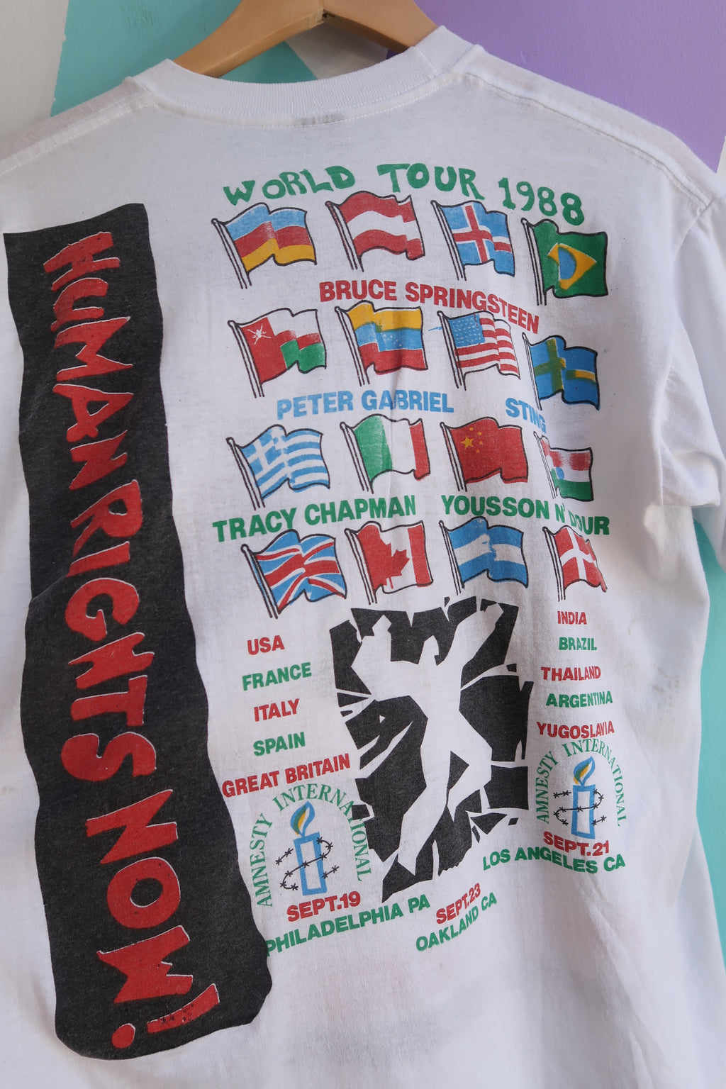 Vintage 1988 Amnesty International “Human Rights Now!” Tour Tee