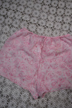 Load image into Gallery viewer, Vintage Pink Rose Sleep Shorts
