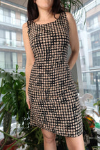 Load image into Gallery viewer, Vintage 90s Op Art Pattern Midi Dress
