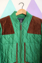 Load image into Gallery viewer, Vintage 2000s Ralph Lauren Sport Quilted Jacket w/ Calf Suede Patches - Elektra Vintage

