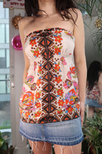 Load image into Gallery viewer, 2000s Silk Floral Pattern Tube Top
