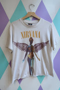 Vintage 1993 Nirvana “In Utero” Graphic Band T-Shirt – Anatomical Angel Design