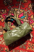 Tommy Hilfiger Olive Green Faux Crocodile Handbag – Y2K Shoulder Bag