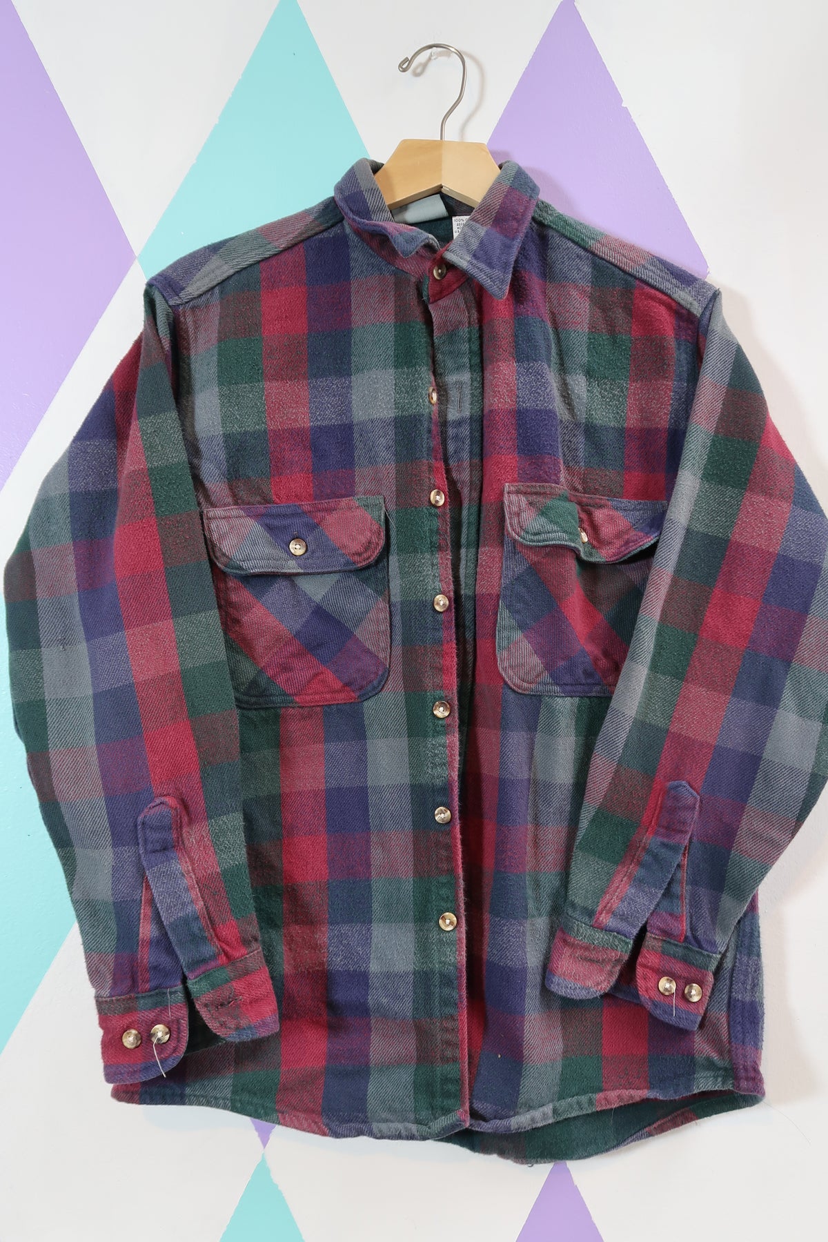 Vintage Plaid Flannel Button Down Shirt by Omari Wilderness