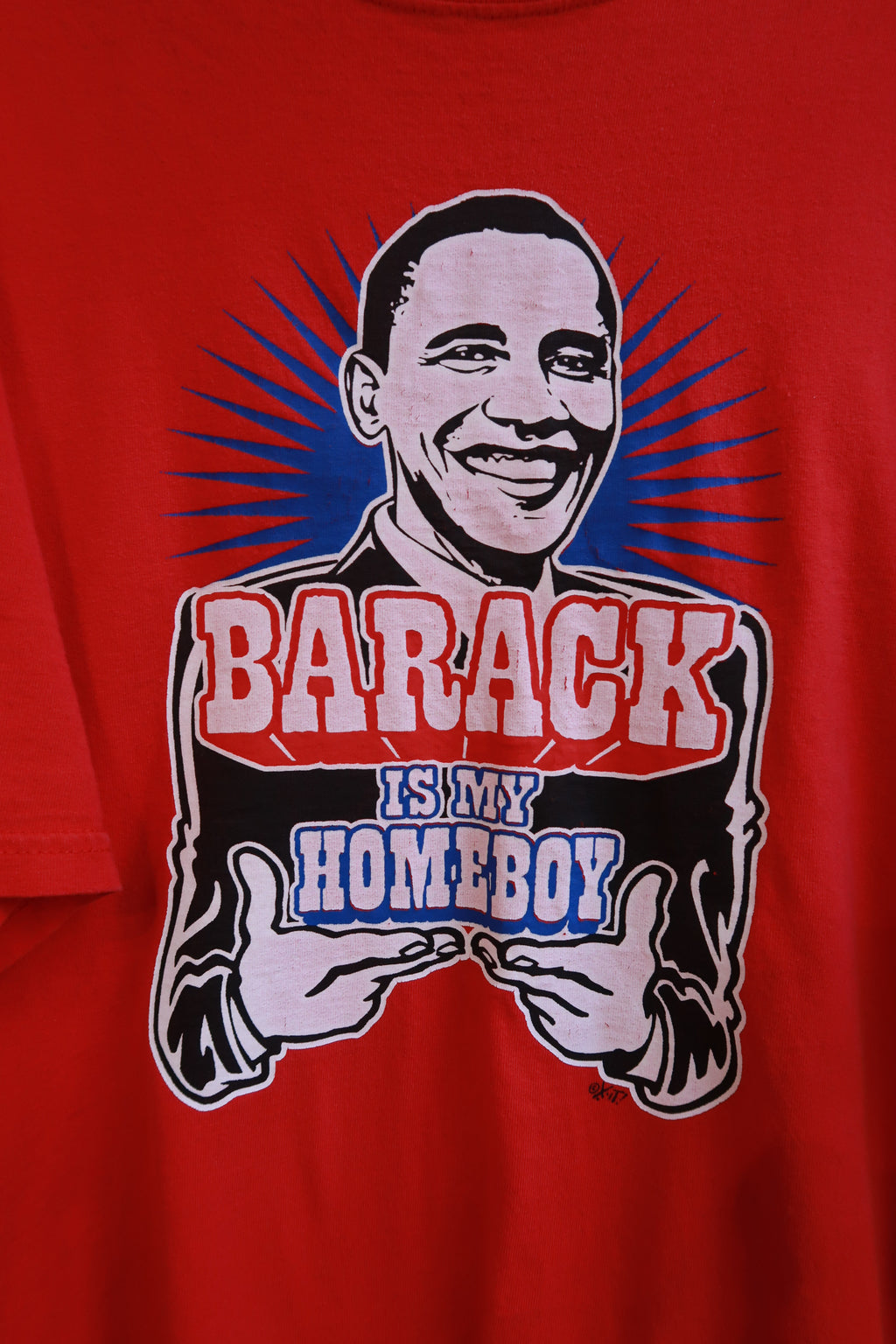 Vintage 2000s Barack Obama is my Homeboy Graphic T-Shirt