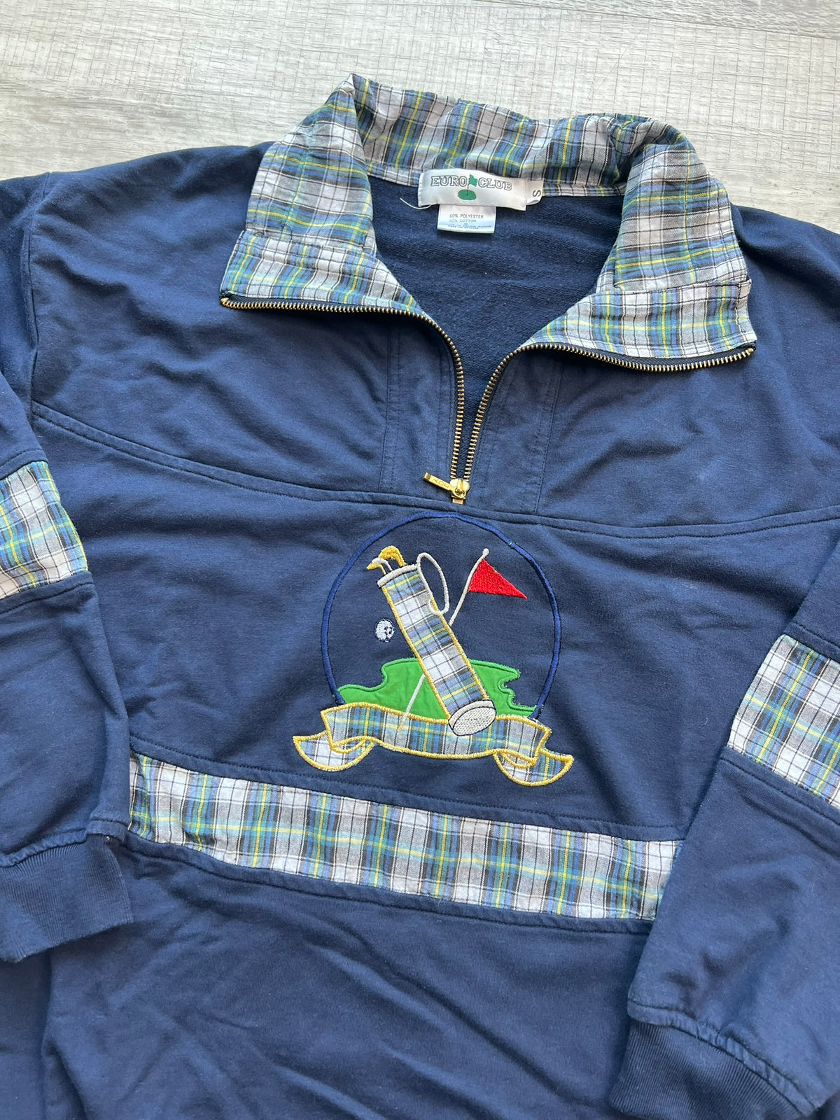 Vintage Golf Embroidered Quarter Zip - Elektra Vintage