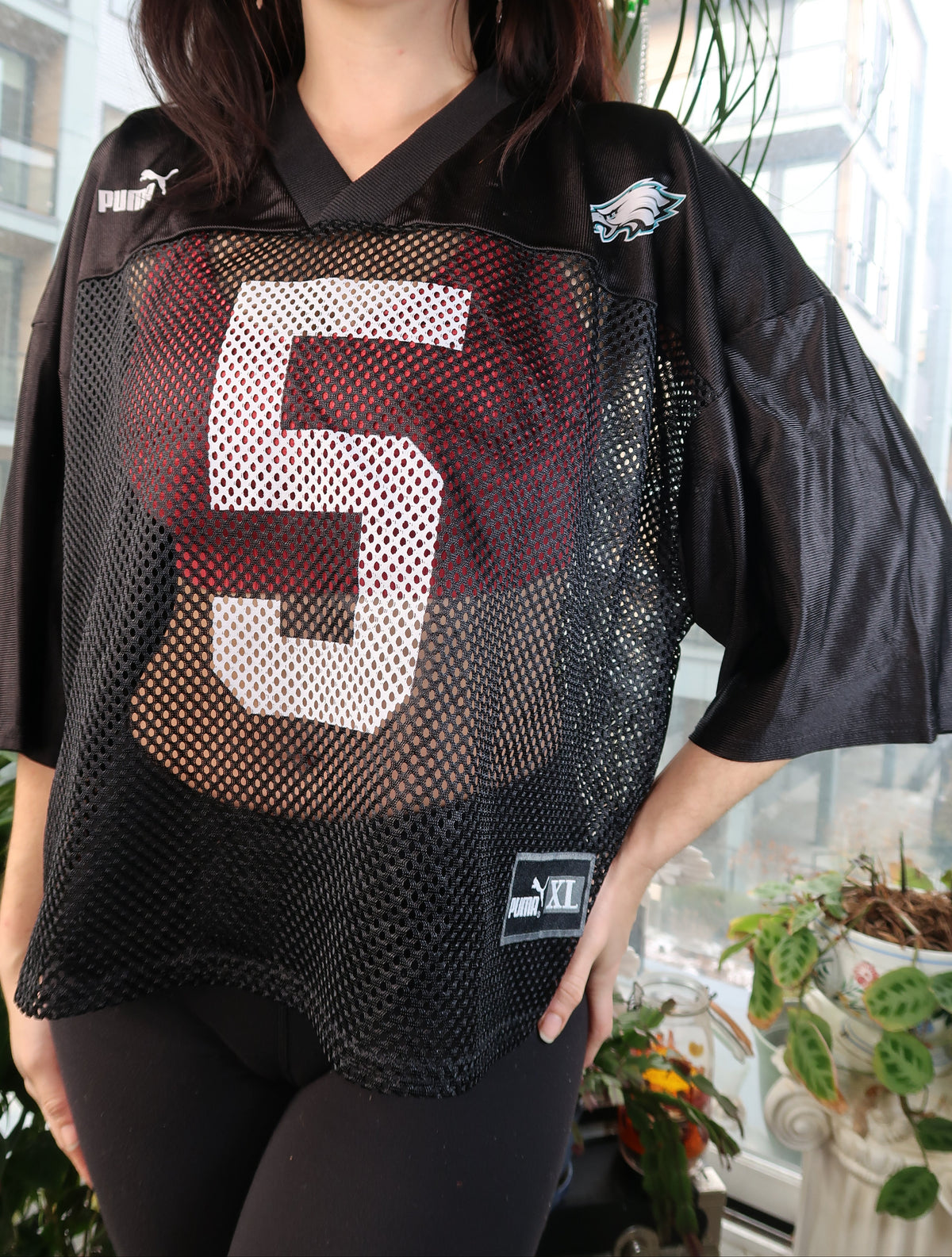 2000s Puma Cropped Eagles Mesh Jersey