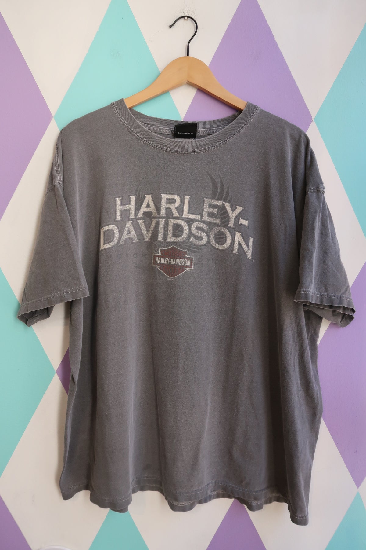 2000s Harley-Davidson Graphite Tee – Bergen County NJ Back Hit