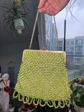 Load image into Gallery viewer, Vintage 1960s Green Beaded Handbag
