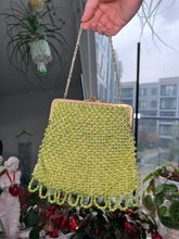 Load image into Gallery viewer, Vintage 1960s Green Beaded Handbag
