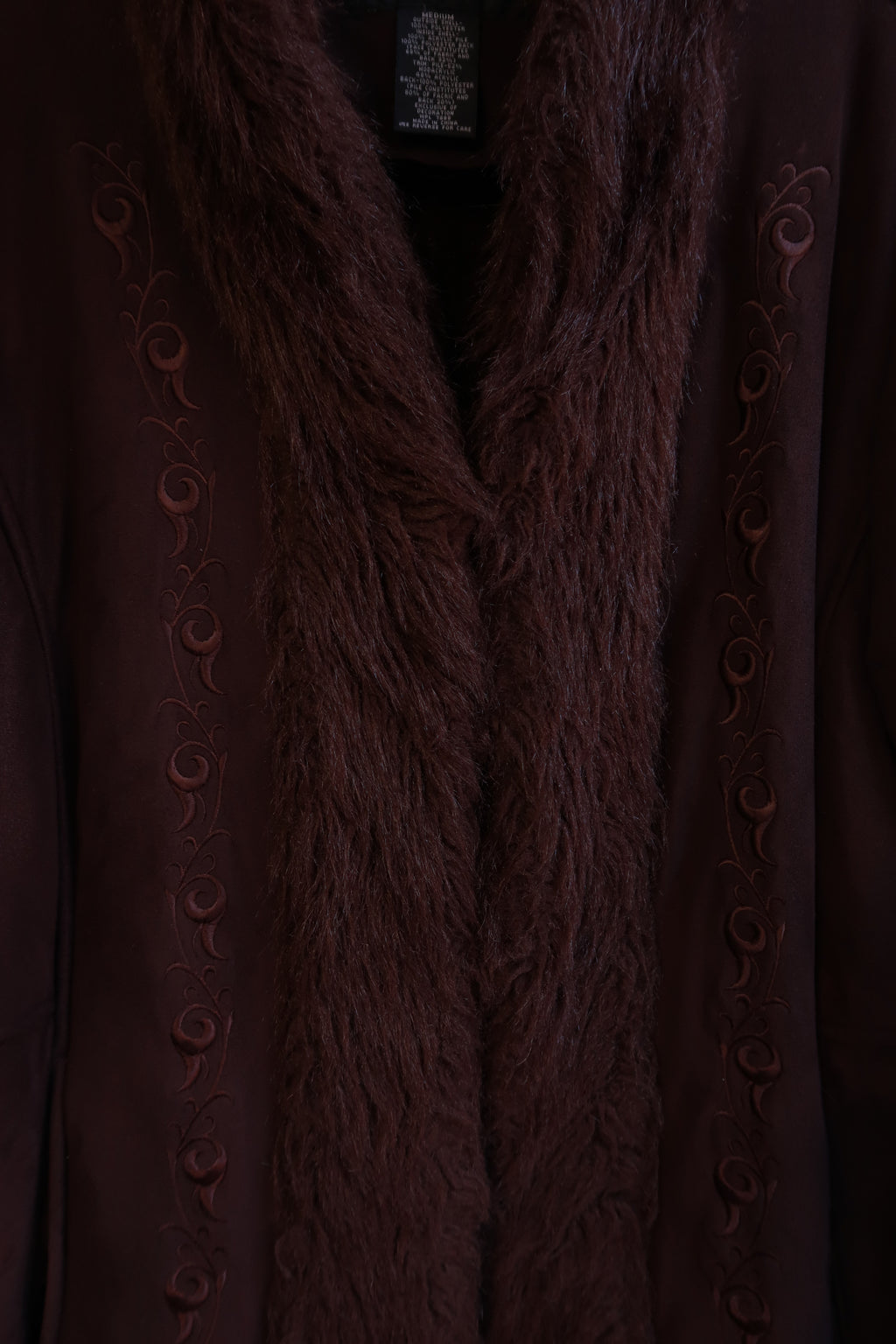 Vintage 2000s Brown Faux Fur Penny Lane Jacket