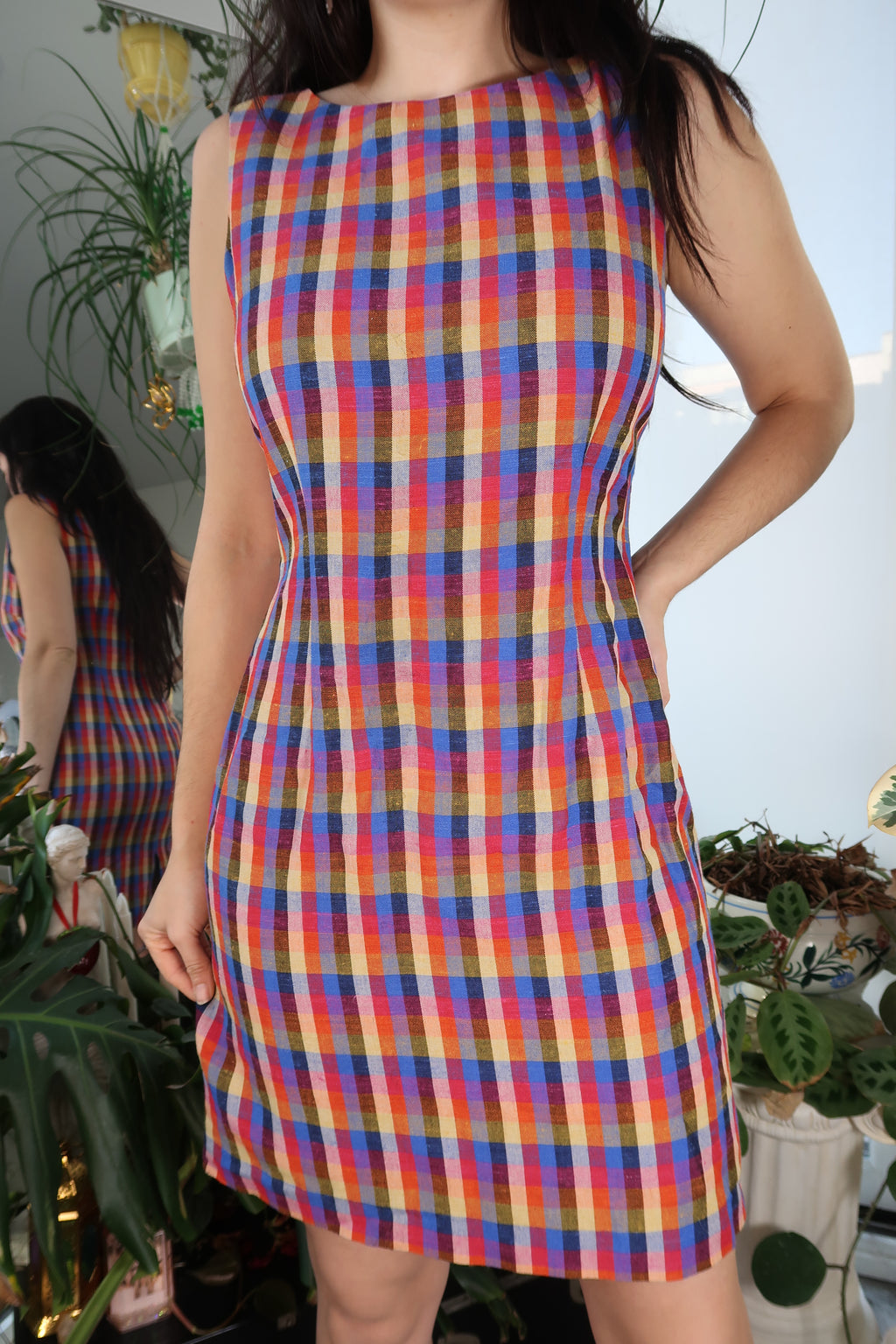 Vintage Plaid Dress