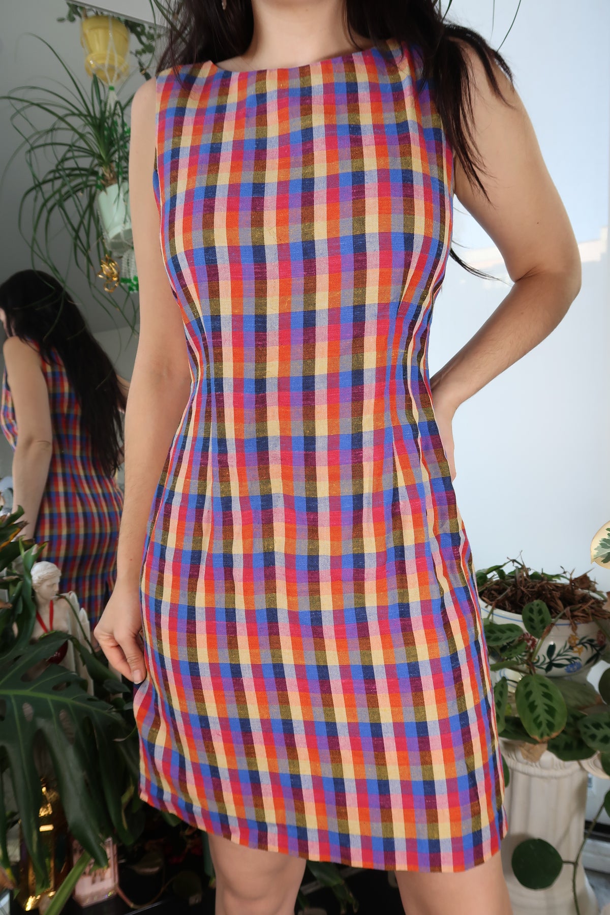 Vintage Plaid Dress