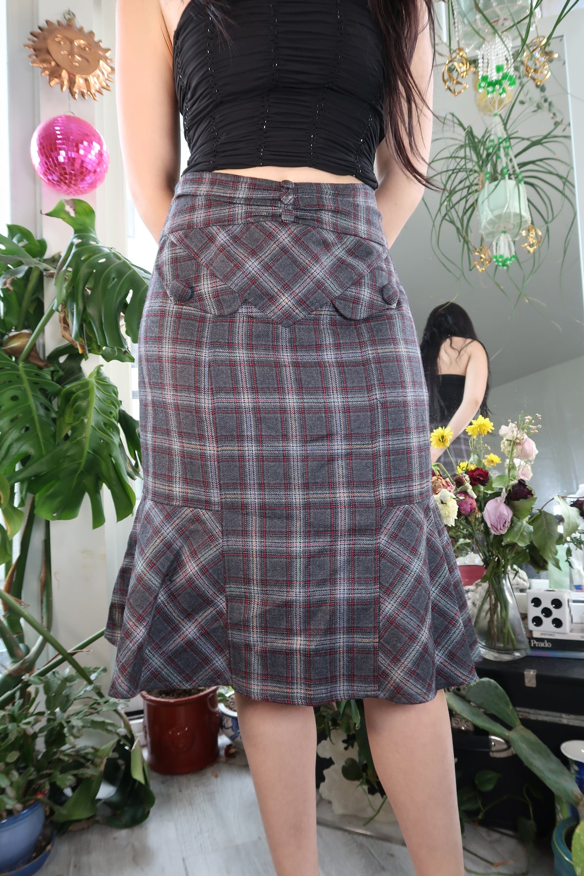 Vintage 2000s Nanette Lepore Plaid Skirt