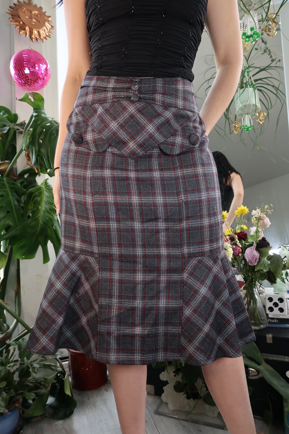 Vintage 2000s Nanette Lepore Plaid Skirt