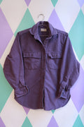 Vintage LL Bean Purple Chamois Cloth Button Down Shirt - Elektra Vintage
