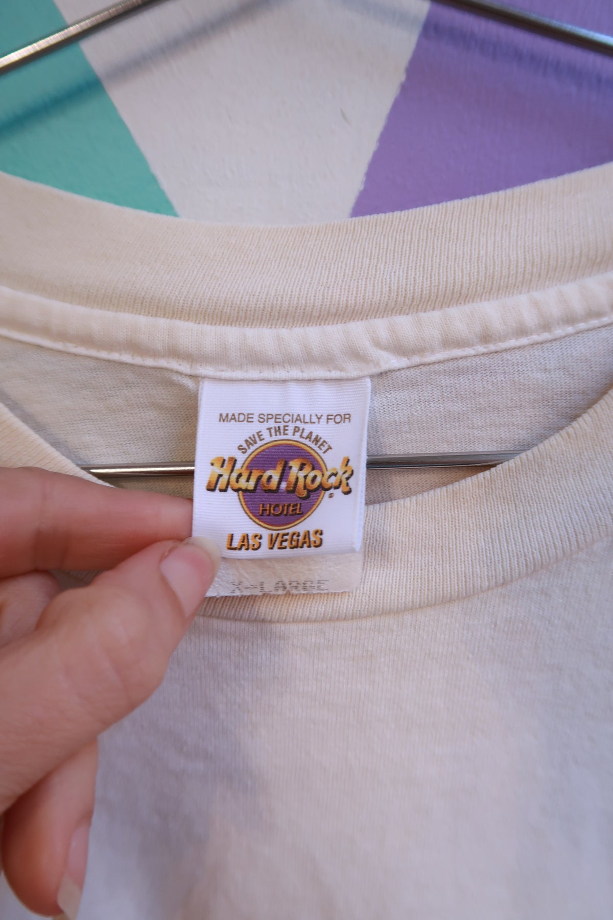 Vintage 2000s Hard Rock Hotel Las Vegas Flame Graphic Long Sleeve Shirt