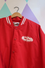 Load image into Gallery viewer, LA County Raceway Vintage Red Nylon Varsity Jacket
