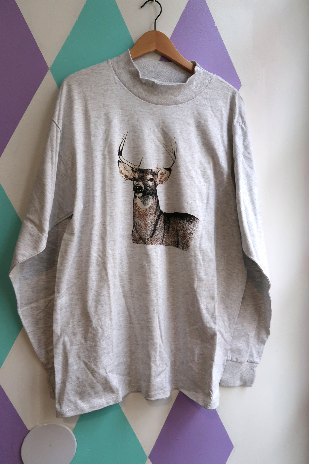 Vintage Deer Long Sleeve Graphic Tee