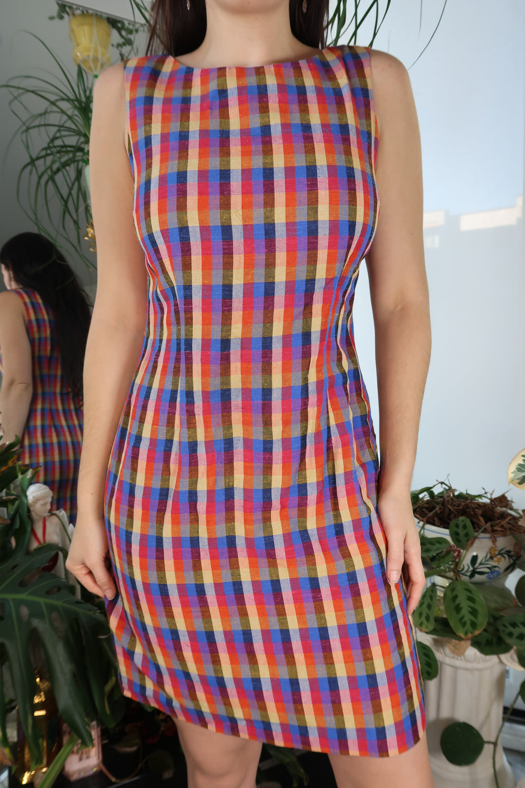 Vintage Plaid Dress