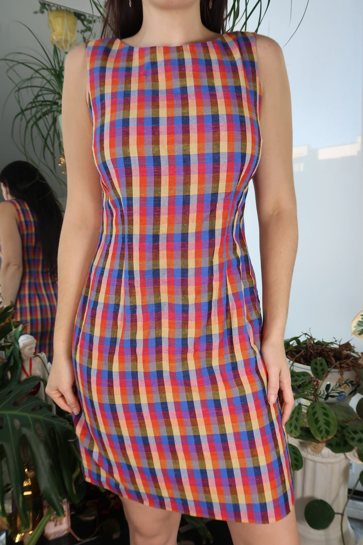 Vintage Plaid Dress