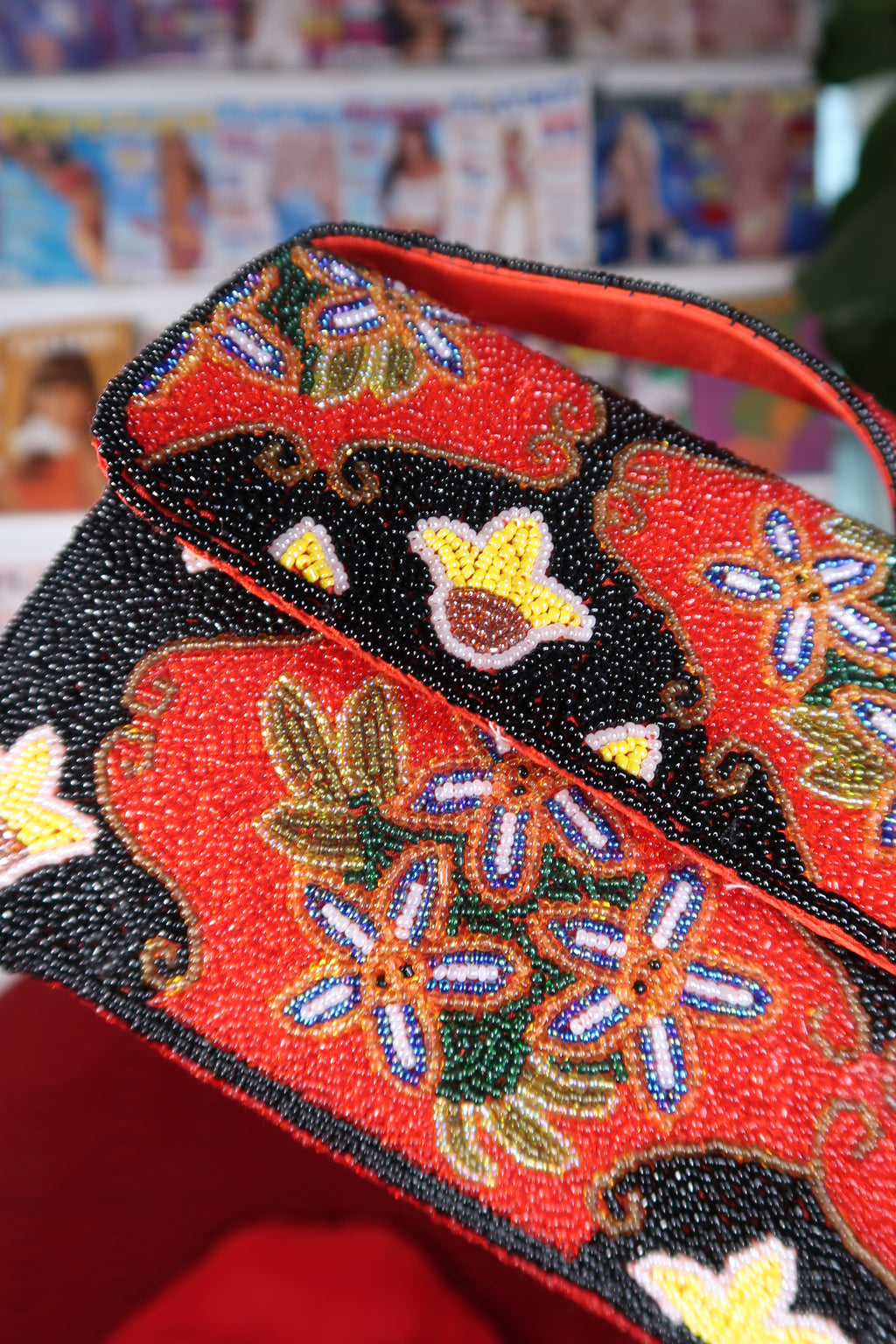 Vintage 90s Barse Beaded Shoulder Bag