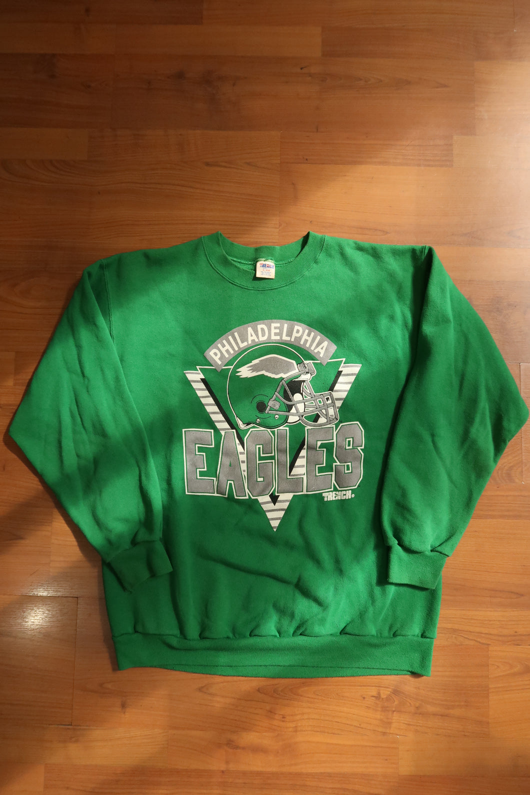 Vintage 90s Philadelphia Eagles Sweatshirt – Green NFL Crewneck Pullover