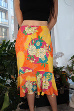 Load image into Gallery viewer, Vintage 2000s Bright Floral Midi Skirt
