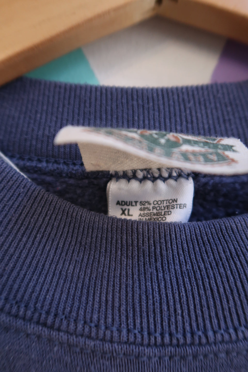 Vintage 90s Grand Canyon Graphic Sweatshirt – Navy Blue Southwestern Crewneck - Elektra Vintage