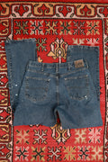 Vintage Y2K Lee Paint Splatter Relaxed Straight Leg Jeans