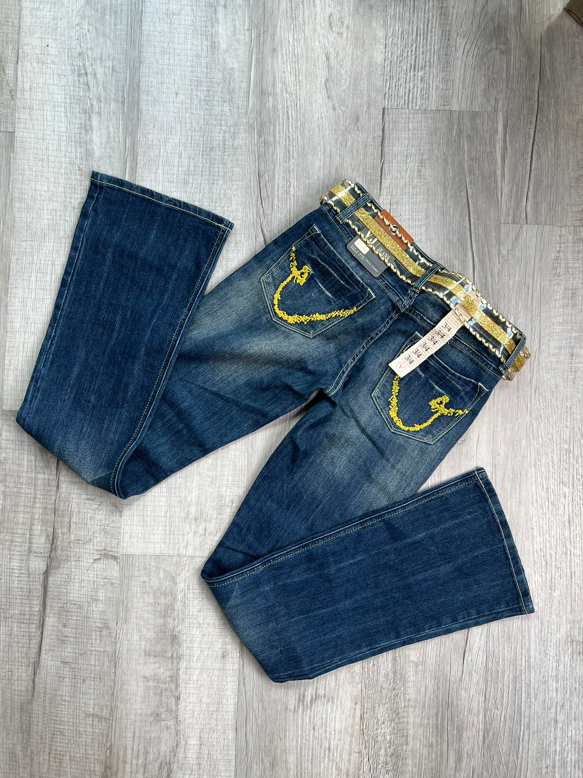 NWT 2000s Vintage Bootcut Low Rise Jeans by V Blue - Elektra Vintage