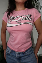 Load image into Gallery viewer, Deadstock Ciao Bella Pink Baby Doll Tee
