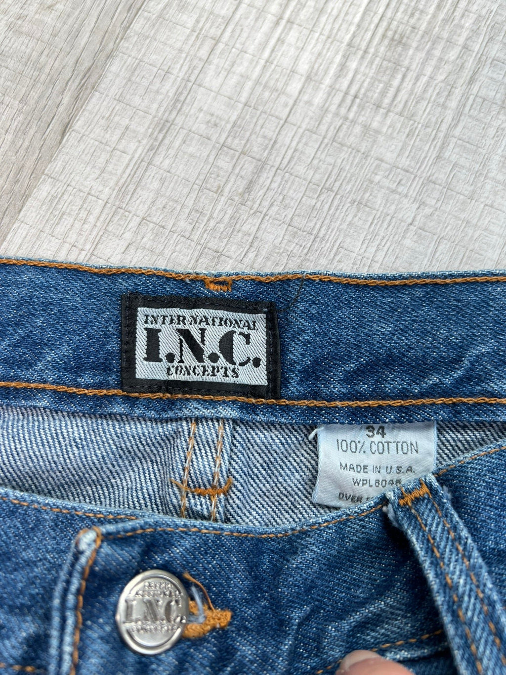 INC Jeans Dark Wash Straight Fit Denim Jeans - Elektra Vintage