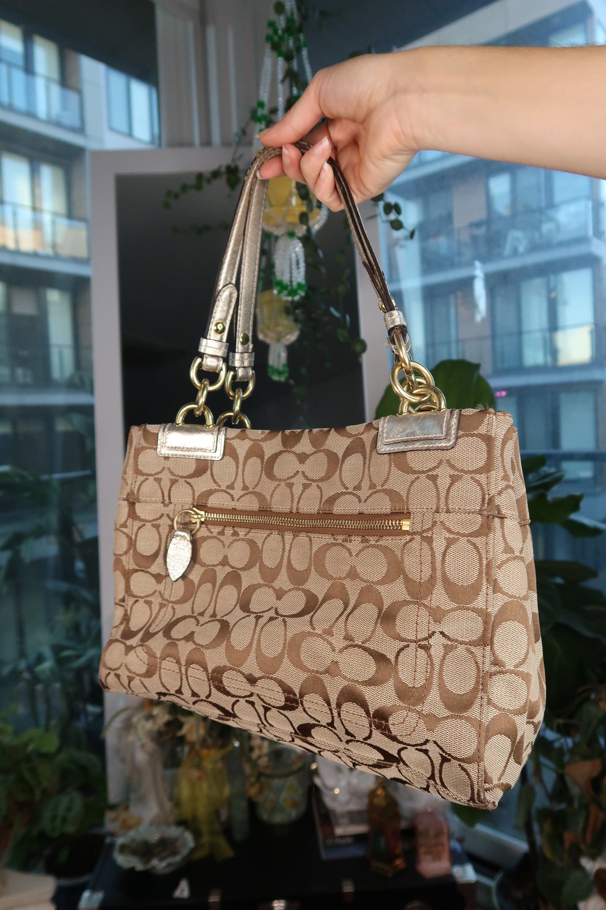 Vintage 2000s Coach Penelope Signature Jacquard Carry All