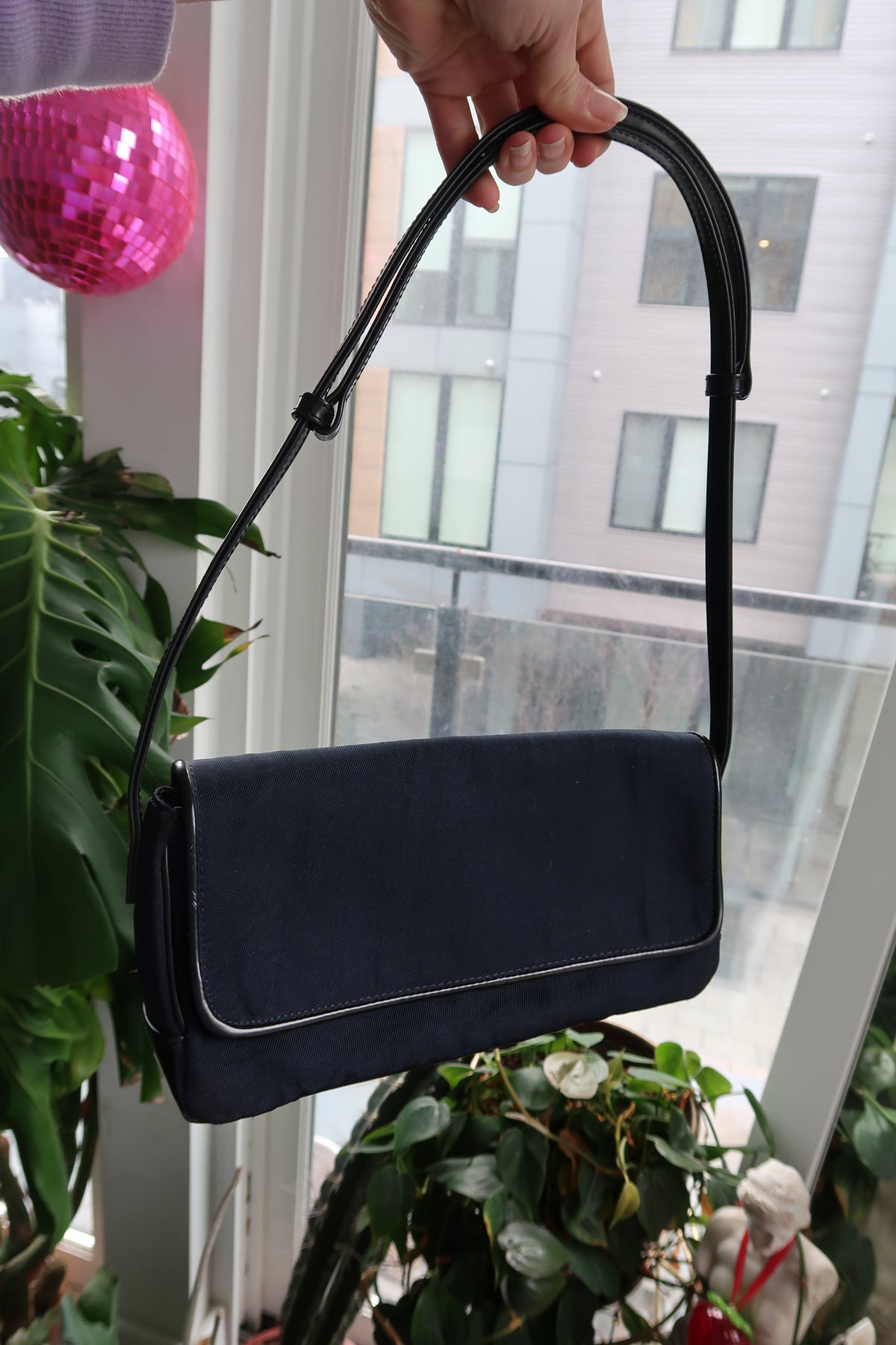 Vintage 2000s DKNY Navy Blue Purse