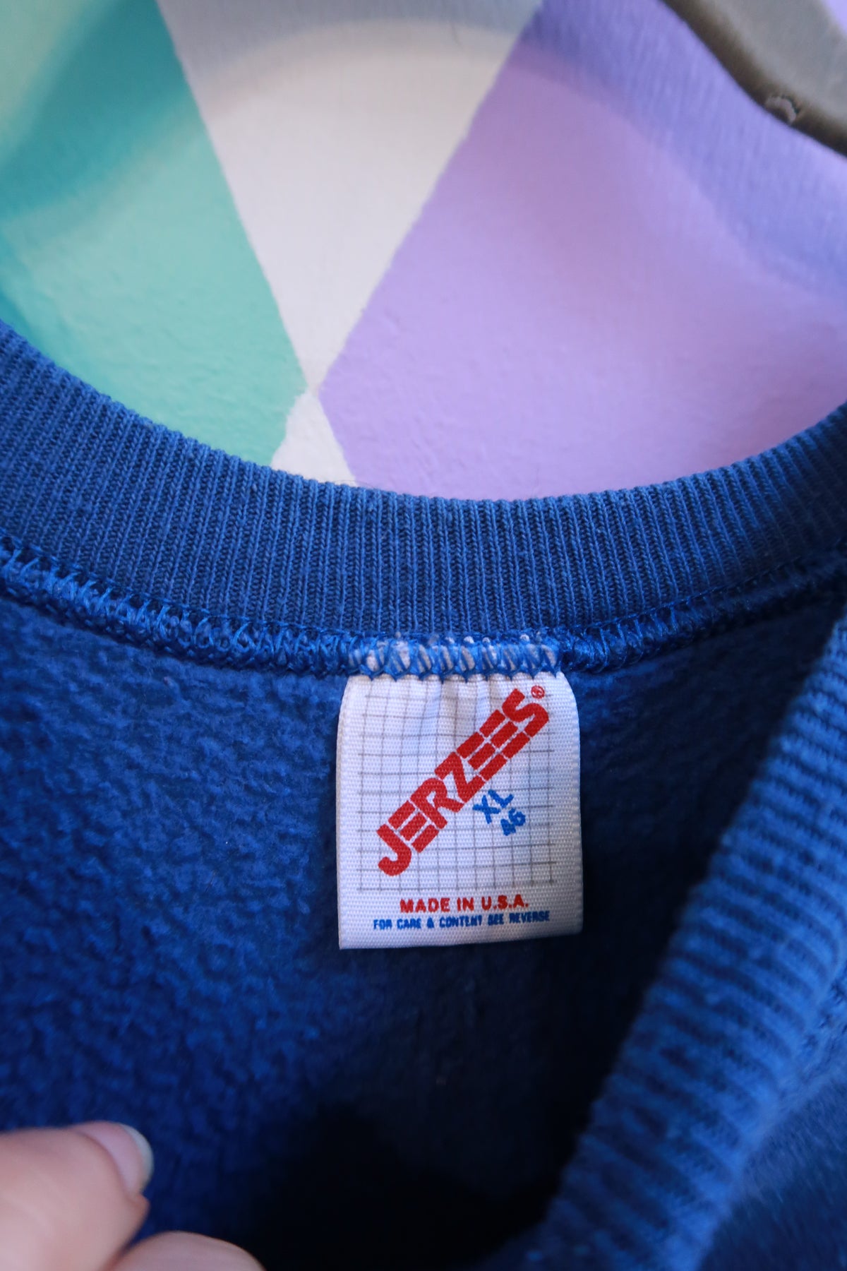 Vintage 90s Ewing Blue Devils Crewneck Sweatshirt