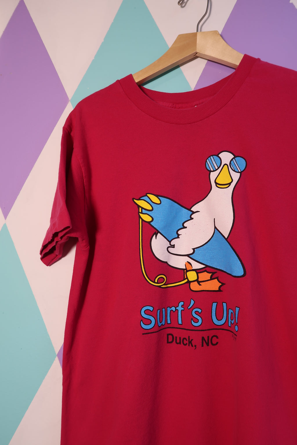 Vintage Duck Surf's Up Duck North Carolina Graphic Tee - Elektra Vintage