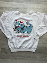 Load image into Gallery viewer, Vintage Merry Christmas Cats Crewneck
