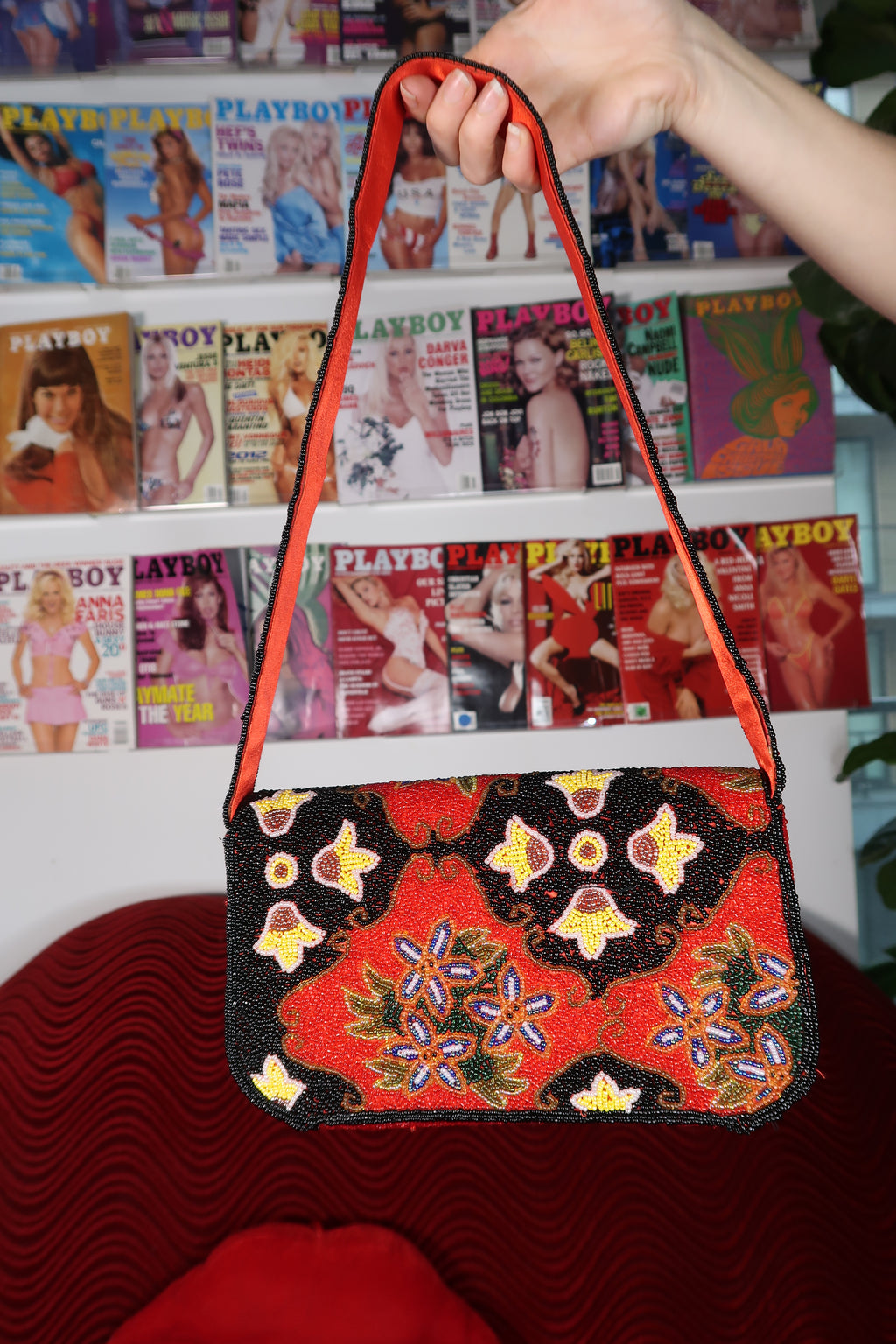 Vintage 90s Barse Beaded Shoulder Bag