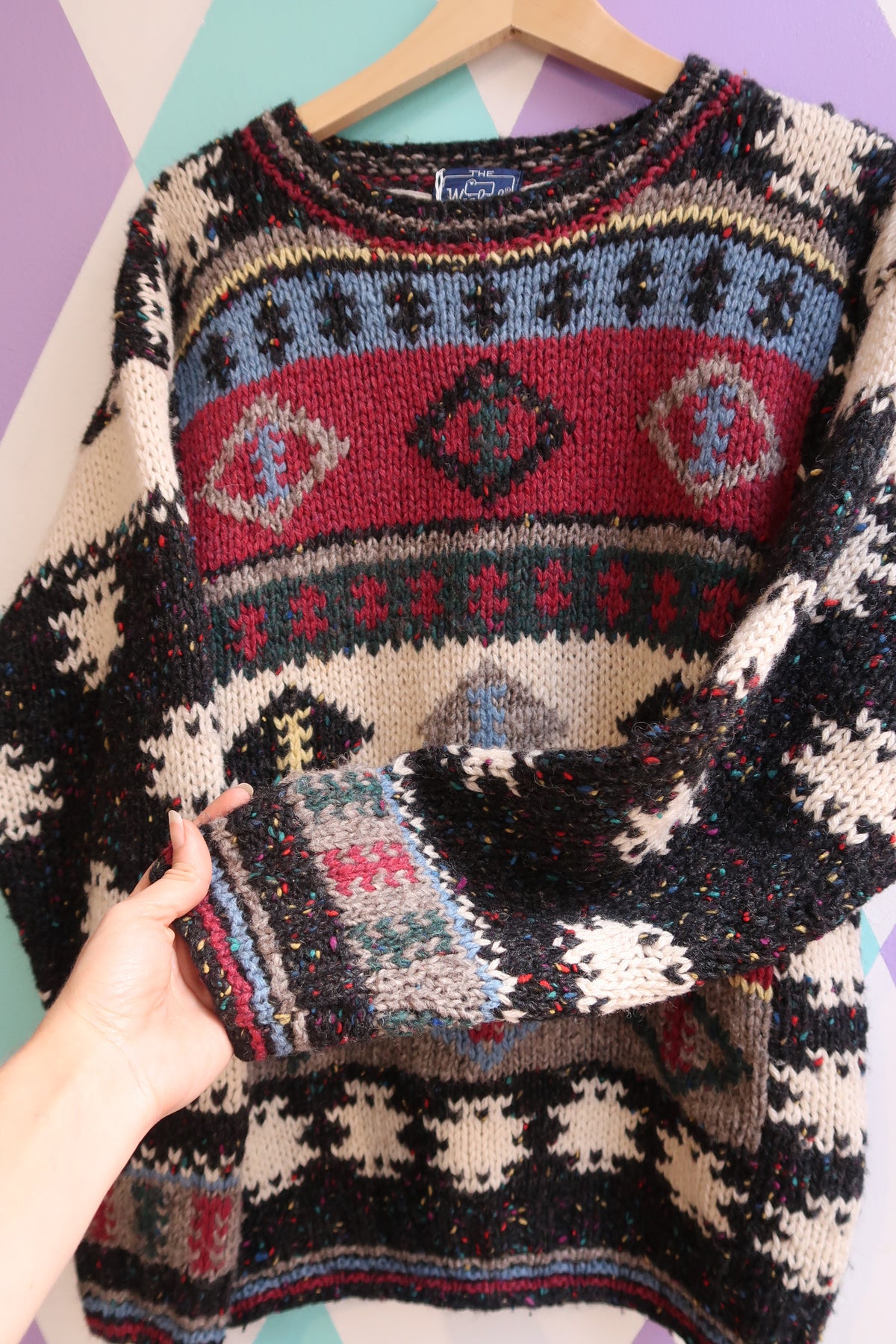 Vintage 1980s Woolrich Woman Southwestern Sweater