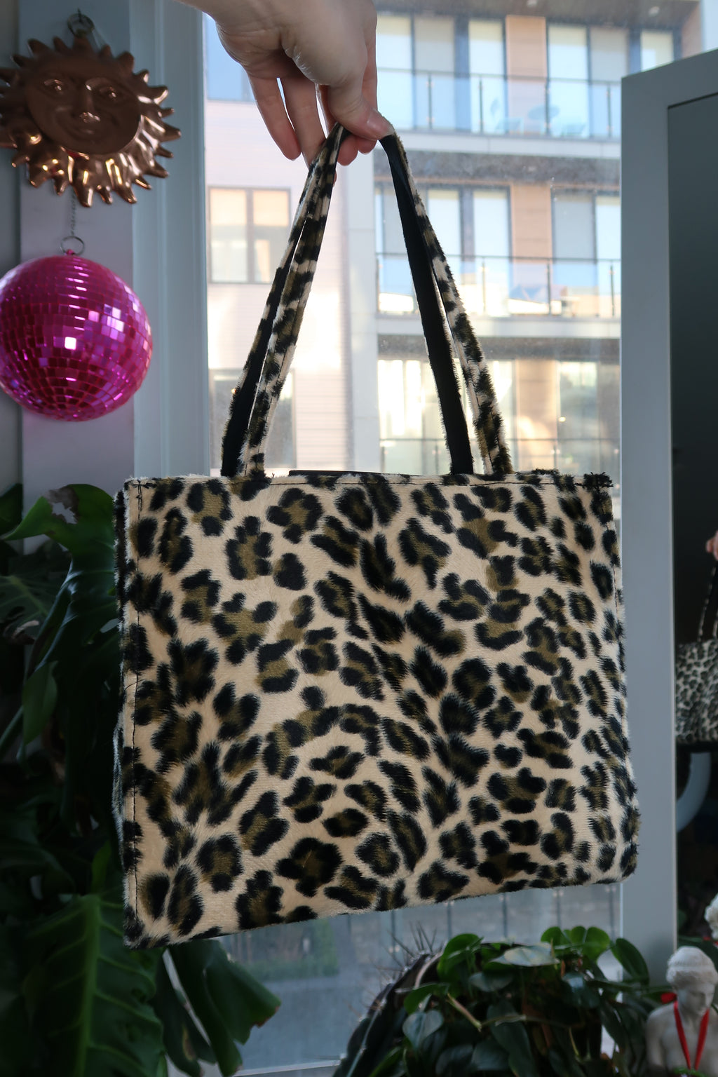Vintage 2000s Cheetah Print Faux Fur Purse