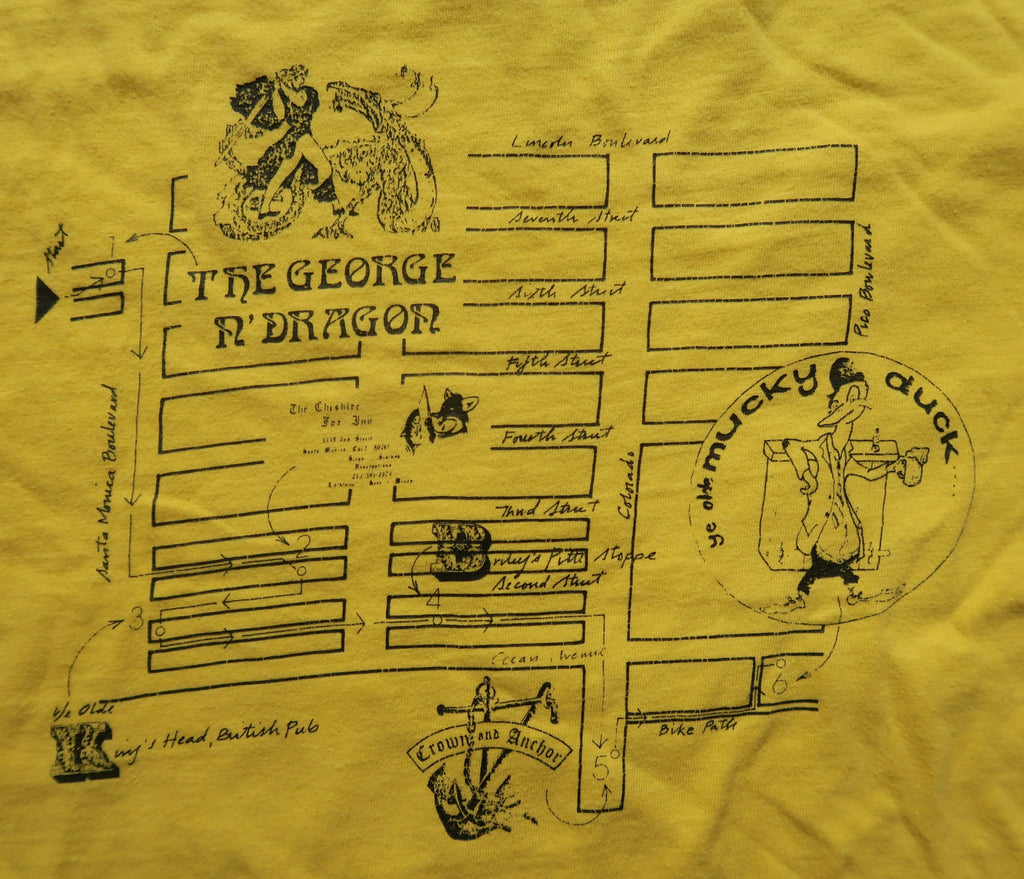 1981 Vintage Santa Monica Pub Crawl Graphic Tee - Elektra Vintage